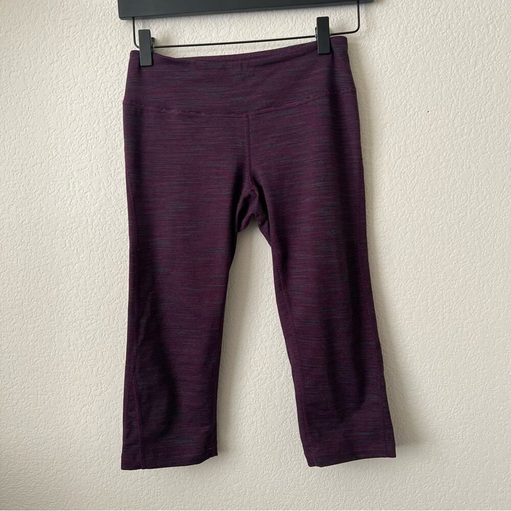 Zella red space dye cropped capri active pants leggings